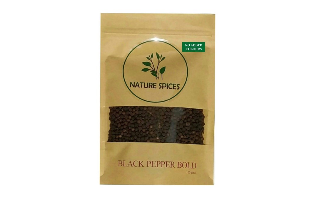 Nature Spices Black Pepper Bold   Pack  100 grams